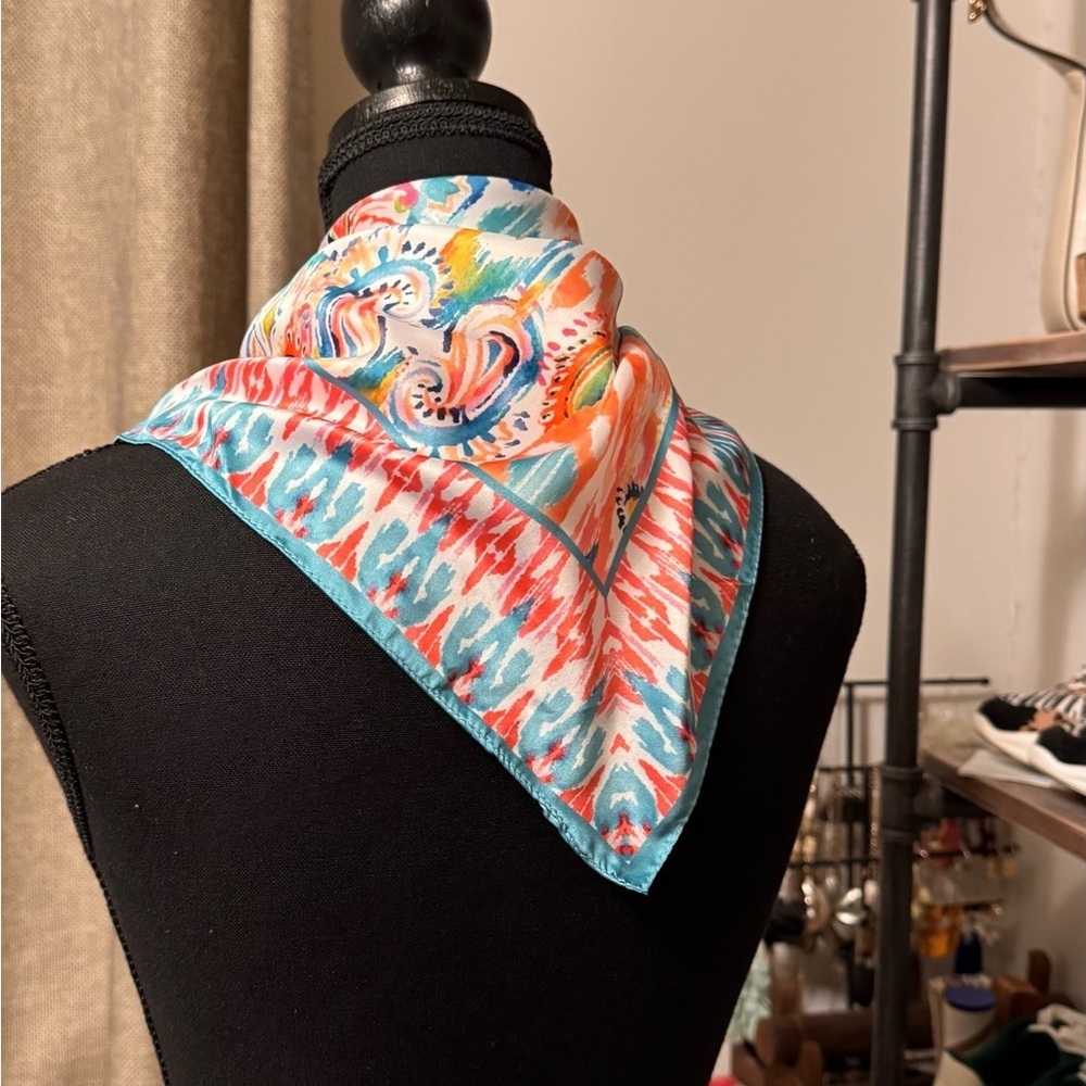 Colorful Paisley Women's Scarf - Picture 3 of 4